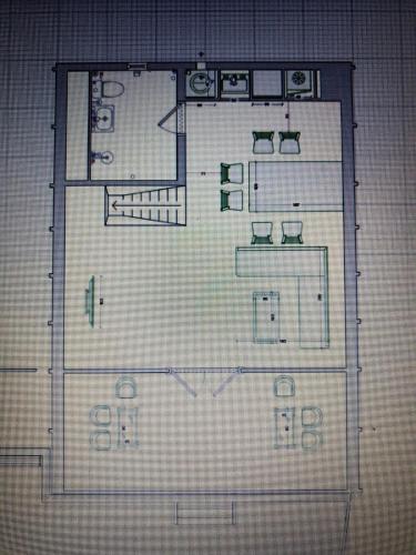 a drawing of a floor plan of a house at Rakushki's house 2 in K'obulet'i