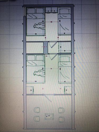 a drawing of a floor plan of a house at Rakushki's house 2 in K'obulet'i