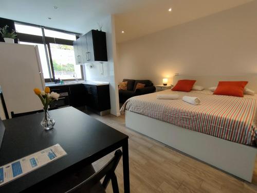 Sea loft with a huge bed