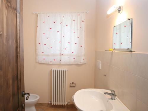 Koupelna v ubytování B&B La Chioca