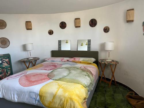 A bed or beds in a room at Villa Federica