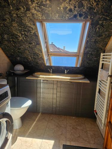 Kuchyň nebo kuchyňský kout v ubytování Apartmánovy dom Daniela