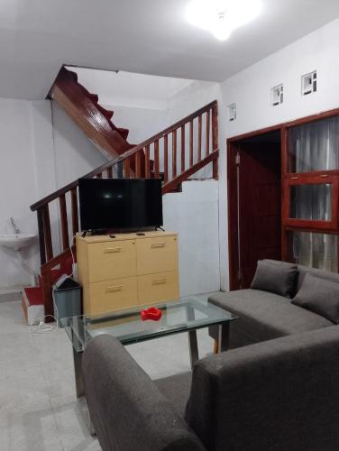 Χώρος καθιστικού στο Dieng Puri Homestay