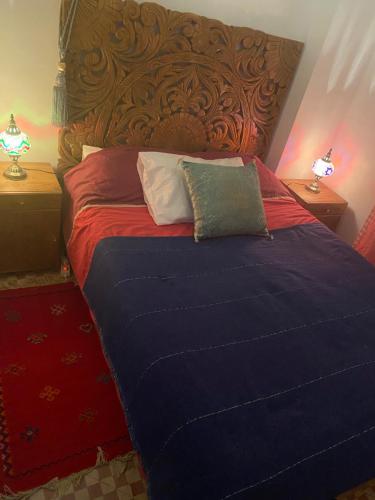 Postel nebo postele na pokoji v ubytování Over Sea Taghazout El Baraka