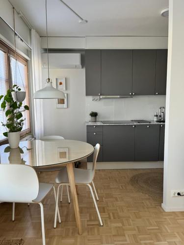 Køkken eller tekøkken på Apartment Rauha