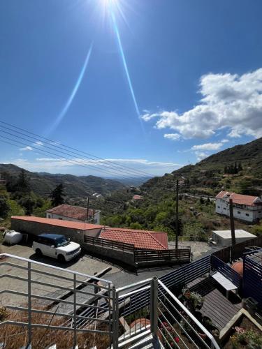 a truck parked in a parking lot with a view at Odou Off-grid in Odhou