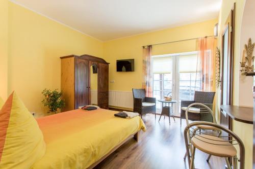 Ένα ή περισσότερα κρεβάτια σε δωμάτιο στο Villa Danuta Insel Wolin - 01