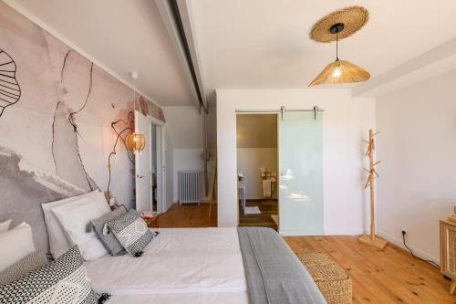 Postel nebo postele na pokoji v ubytování Les 13 lavoirs d'antan - chambre zen attitude