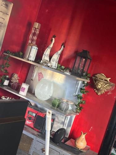 Η κουζίνα ή μικρή κουζίνα στο CosyCottage