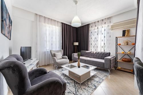 Χώρος καθιστικού στο ASSOS APART BELEK