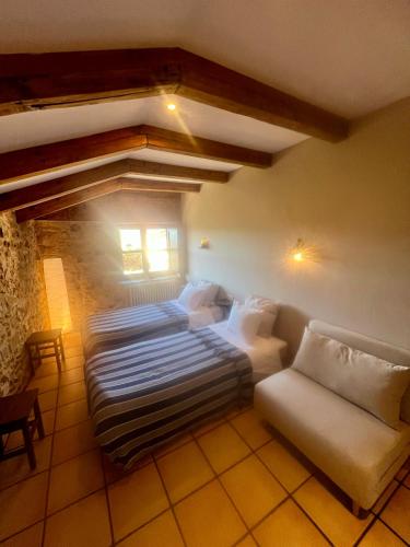 Katil atau katil-katil dalam bilik di The Pilgrim Stone - Vegan B&B