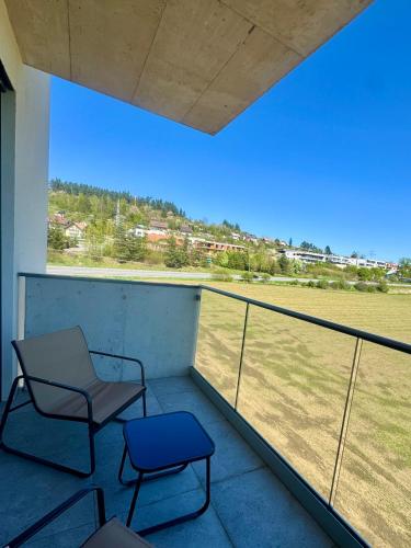 Balkón nebo terasa v ubytování Apartmán Zelené údolie