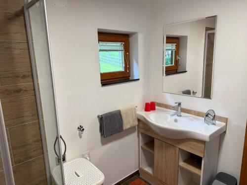 Koupelna v ubytování Apartma-BUOVC