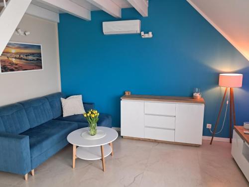 Apartament Bluedream z antresolą 800m od morza i 500m od Aquaparku