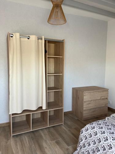 Postel nebo postele na pokoji v ubytování Appartement tout confort, cosy refait à neuf