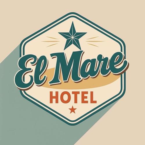 a label for a hotel with a star at El Mare Hotel and Restaurant in Durrës