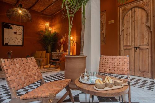 Posezení v ubytování Riad Tassili Boutique