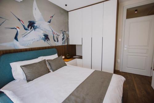 Llit o llits en una habitació de N95 Green