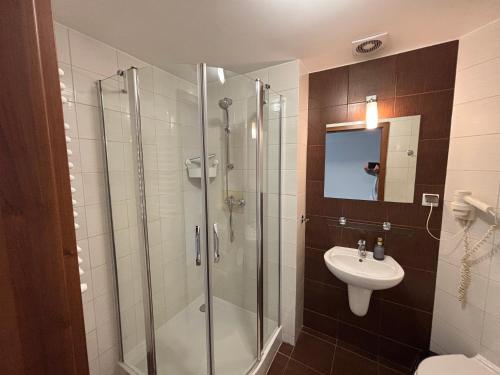 Koupelna v ubytování Arka ApartHotel 615 A