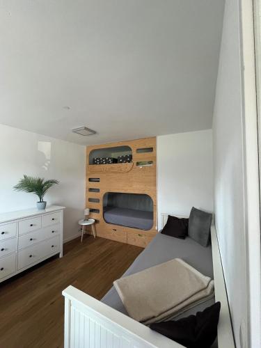 Χώρος καθιστικού στο Ferienwohnung elbmühle