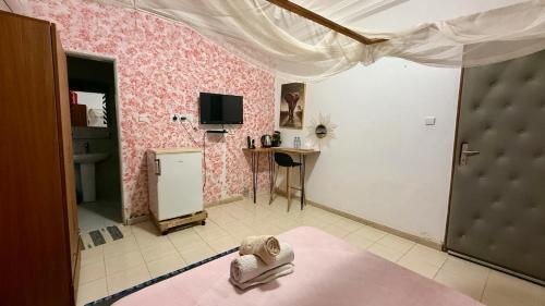 Villa Jadeにあるテレビまたはエンターテインメントセンター