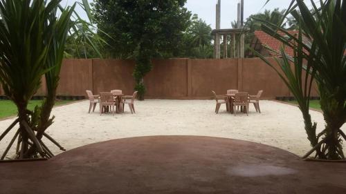 Jardín al aire libre en Sigiri Villas