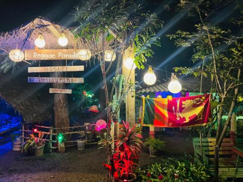 Un jardín fuera de Reggae paradise hostel