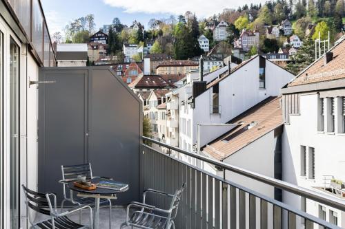 Un balcón o terraza de Hotel Dom, zentral - herzlich - sozial engagiert