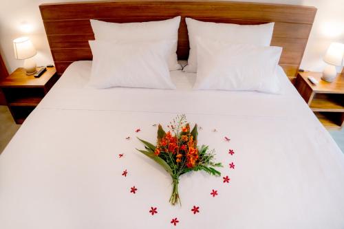 Cama o camas de una habitación en Villa Wansha