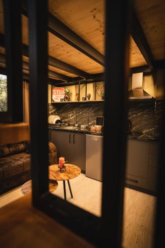 Kuchyň nebo kuchyňský kout v ubytování Sdluxurystudio