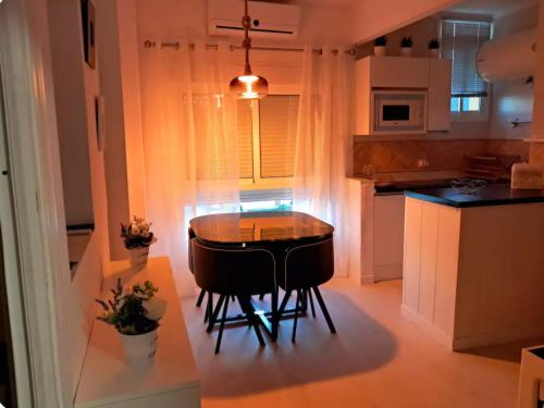 Køkken eller tekøkken på Beachfront studio