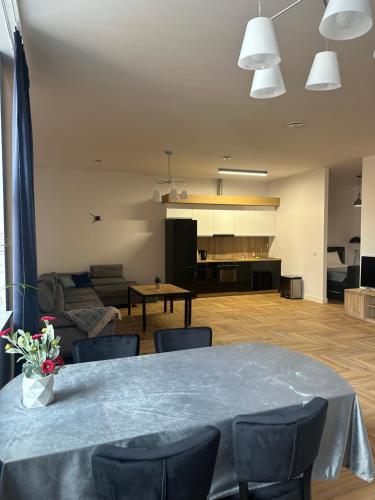 Η κουζίνα ή μικρή κουζίνα στο Apartamenty Center