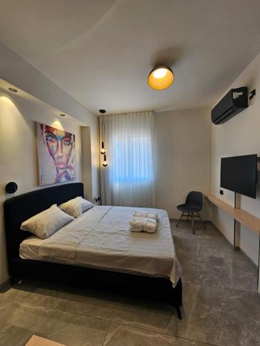 Postel nebo postele na pokoji v ubytování Sea Vacation , luxury Loft ,amazing seaview Buber 301