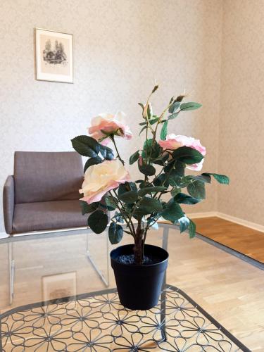Ruang duduk di Säffle Suites by Svaneholm Hotel