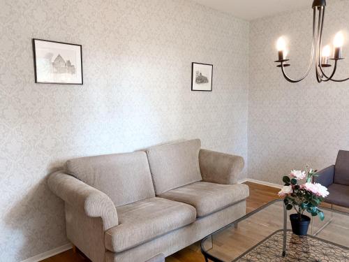 Ruang duduk di Säffle Suites by Svaneholm Hotel
