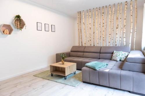 Posezení v ubytování Rhön & Relax Mühlenblick - mit Kinderzimmer