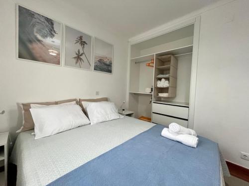 En eller flere senge i et værelse på VillaMar - Praia da Areia Branca