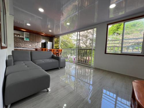 Posezení v ubytování Apartamentos Manatwar