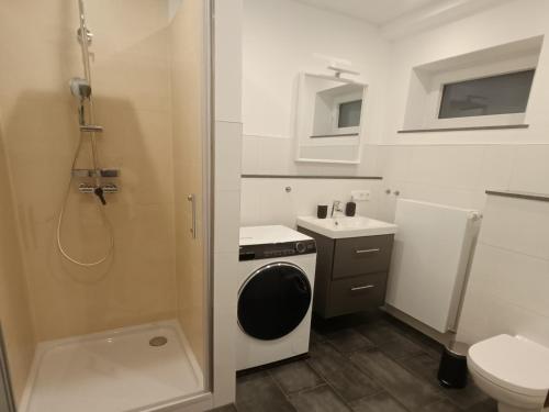 Koupelna v ubytování Ferienwohnung Dahlbruch