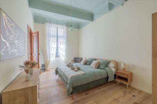 Postel nebo postele na pokoji v ubytování Appartement Belle lettre 4
