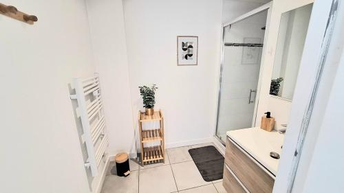 Ένα μπάνιο στο Studio Cosy et Élégant avec place privée