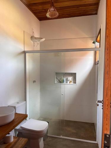 Phòng tắm tại Casa em Maraú - balangan