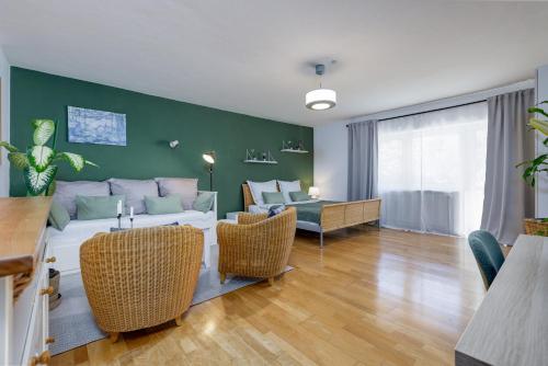 Χώρος καθιστικού στο Home by Doni I Zentral I Haustiere erlaubt I Balkon I 4 PAX