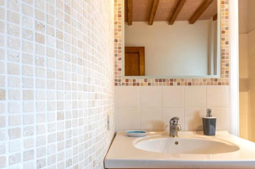 Koupelna v ubytování Agriturismo La Carletta