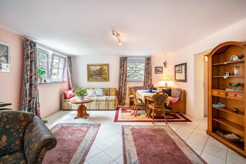 Χώρος καθιστικού στο Ferienwohnung Marianna