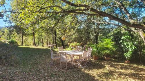Jardín al aire libre en Chambre confortable à la campagne