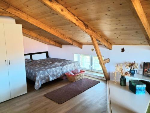 Postel nebo postele na pokoji v ubytování Altes Landhaus