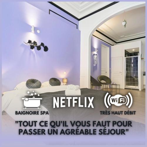 NG Prestige - Lille l Roubaix Trichon - Balnéo - Netflix - Wifi