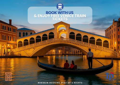 a group of people in a gondola on the water under a bridge at Oscar Luxury Suite DesenzanoLoft Official Partner Homes & Villas by Marriott Bonvoy in Desenzano del Garda