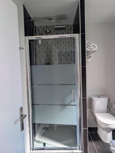 Koupelna v ubytování Hôtel Mademoiselle